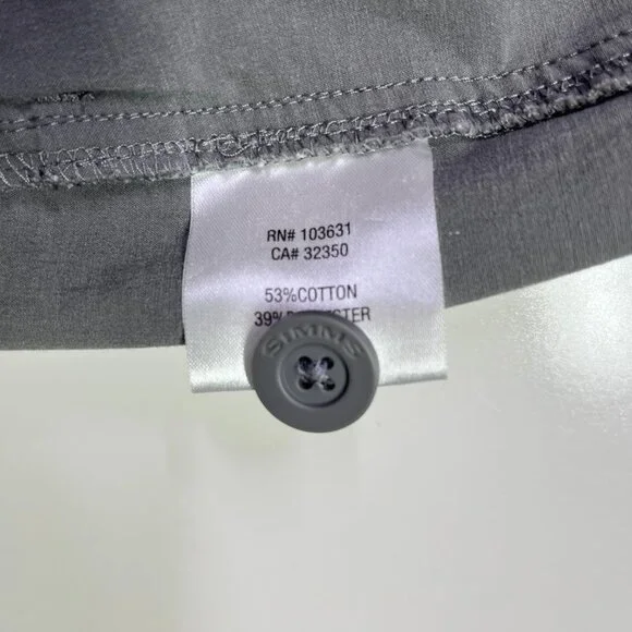 Simms Size 36 Grey Fishing Pants *Flaws - Picture 10 of 12